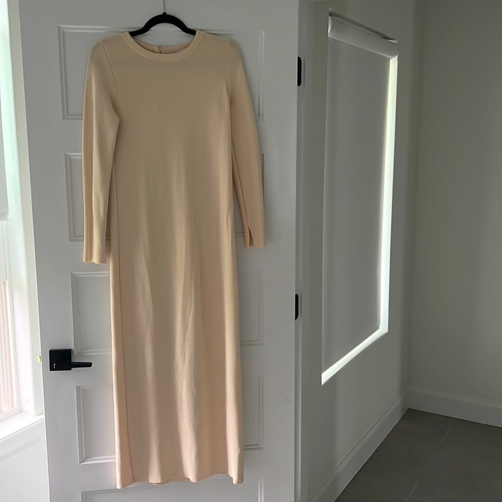 ZARA cream knit dress